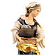Statue Sainte Christine de Tyr avec meule bois peint Val Gardena s4