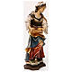 Statua Santa Sofia da Roma con spada legno dipinto Val Gardena s4