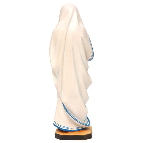 Statue Mutter Teresa bemalten Grödnertal Holz 5