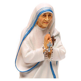 St. Mother Theresa of Calcutta in painted wood from Val Gardena