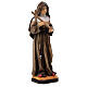 Statue Sainte Monique de Thagaste avec croix bois peint Val Gardena s4