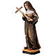 Figura Święta Monika z Tagasty z krzyżem drewno malowane Val Gardena s3