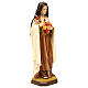 Santa Teresa di Lisieux (S. Teresa del Bambino Gesù) legno dipinto Val Gardena s4
