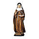 Statue Nonne clarisse bois peint Val Gardena s1