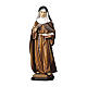 Statua Monaca clarissa legno dipinto Val Gardena s1