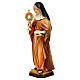 Statue of St. Claire of Assisi with monstrance in painted wood from Val Gardena s3