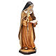 Statue Hl. Klara von Assisi bemalten Grödnertal Holz s4