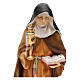 Statue Sainte Claire d'Assise avec custode à hosties bois peint Val Gardena s2