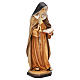 Statue Sainte Claire d'Assise avec custode à hosties bois peint Val Gardena s4