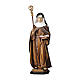 Saint Adelgunde of Maubeuge Statue with Crosier wood painted Val Gardena s1