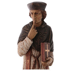 Sant'Ivo (Yves) legno dipinto 30 cm Bethléem
