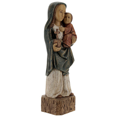 Vierge Espagnole 27 cm en bois peint Bethléem 4