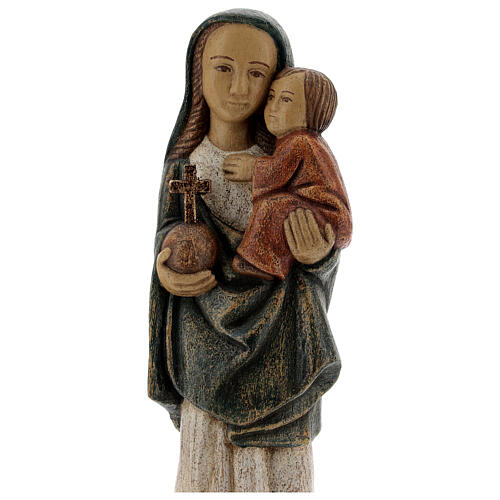 Vergine Spagnola 27 cm in legno dipinto Bethléem  2