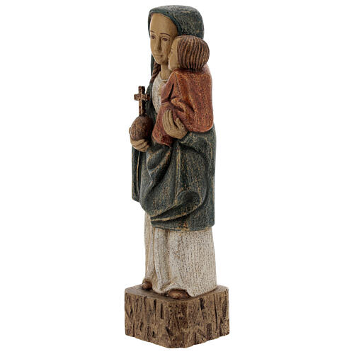 Wooden Our Lady statue Spanish style, 27 cm Bethleem nuns 3