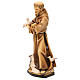St. Francis of Assisi with animals statue in wood, Val Gardena s3