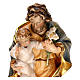 Heiliger Josef mit Kind und Lilie Grödnertal Holz s2