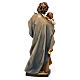 St. Joseph with Child and lily statue in wood, Val Gardena s5