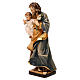 San Giuseppe con bambino e giglio legno Valgardena s3