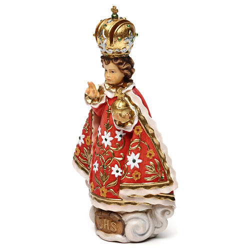 Infant Jesus of Prague statue in wood, Val Gardena 3