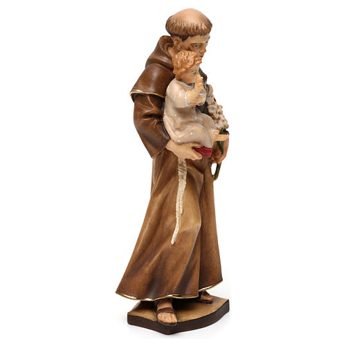 St. Anthony of Padua in wood from Valgardena 4