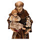 St Anthony of Padua statue in Valgardena wood s2