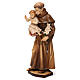 St Anthony of Padua statue in Valgardena wood s3