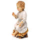 Gesù bambino seduto su culla legno Valgardena s3