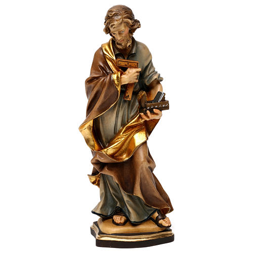 St. Joseph the worker statue in wood, Val Gardena 1