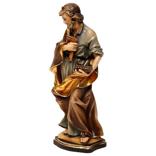 St. Joseph the worker statue in wood, Val Gardena 3