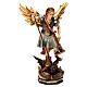 Saint Michael The Archangel statue with scales in Valgardena wood s1