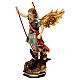 Saint Michael The Archangel statue with scales in Valgardena wood s3