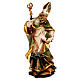 Heiliger Patrick mit Wiesenklee Grödnertal Holz handbemalt s4