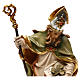 St Patrick of Ireland statue with three leaf clover, Valgardena wood s2