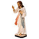 Divine Mercy Jesus statue, in Valgardena wood s3