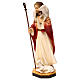 Jesus the Good Shepherd statue in wood, Val Gardena s3