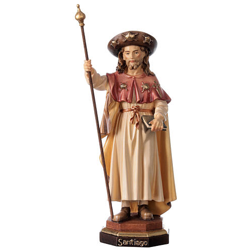 St. James the pilgrim statue in wood, Val Gardena 1