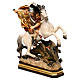 St. George with dragon statue in wood, Val Gardena s3