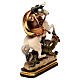 St. George with dragon statue in wood, Val Gardena s5