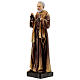 St Pio's statue wood paste 20 cm Val Gardena s3