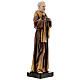 Estatua S. Pio de Pietrelcina madera pintada 20 cm Val Gardena s4