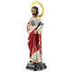 St Judas wood pulp statue 20 cm, elegant finish s3