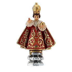 Enfant Jésus de Prague Val Gardena peint 8 cm