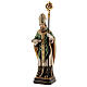 St Patrick with crosier Val Gardena painted wood s3