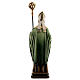 St Patrick statue with crozier, colored Valgardena wood s5