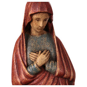 Our Lady of the Annunciation statue red and blue 25 cm by Bethlehem French nuns