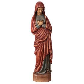 Statue Vierge de l'Annonciation Bethléem 25 cm rouge bleu