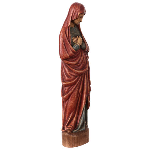 Statue Vierge de l'Annonciation Bethléem 25 cm rouge bleu 4