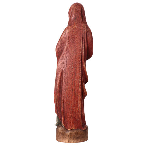 Statue Vierge de l'Annonciation Bethléem 25 cm rouge bleu 5