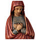 Statue Vierge de l'Annonciation Bethléem 25 cm rouge bleu s2