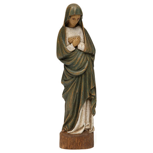 Statue Gottesmutter der Verkündigung 25cm Holz, Bethleem 1